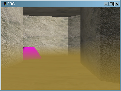Y based texture fog